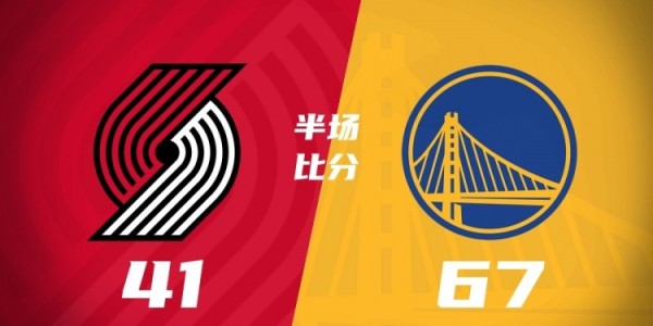 电竞世界杯-半场战报-勇士67-41开拓者 巴特勒11分 库里7助攻 杨瀚森1篮板